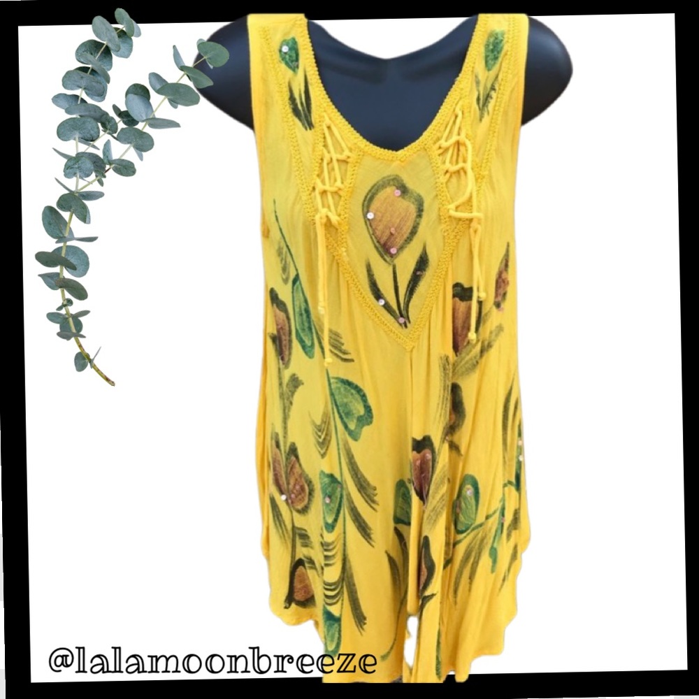✅Gorgeous yellow dress or cover up